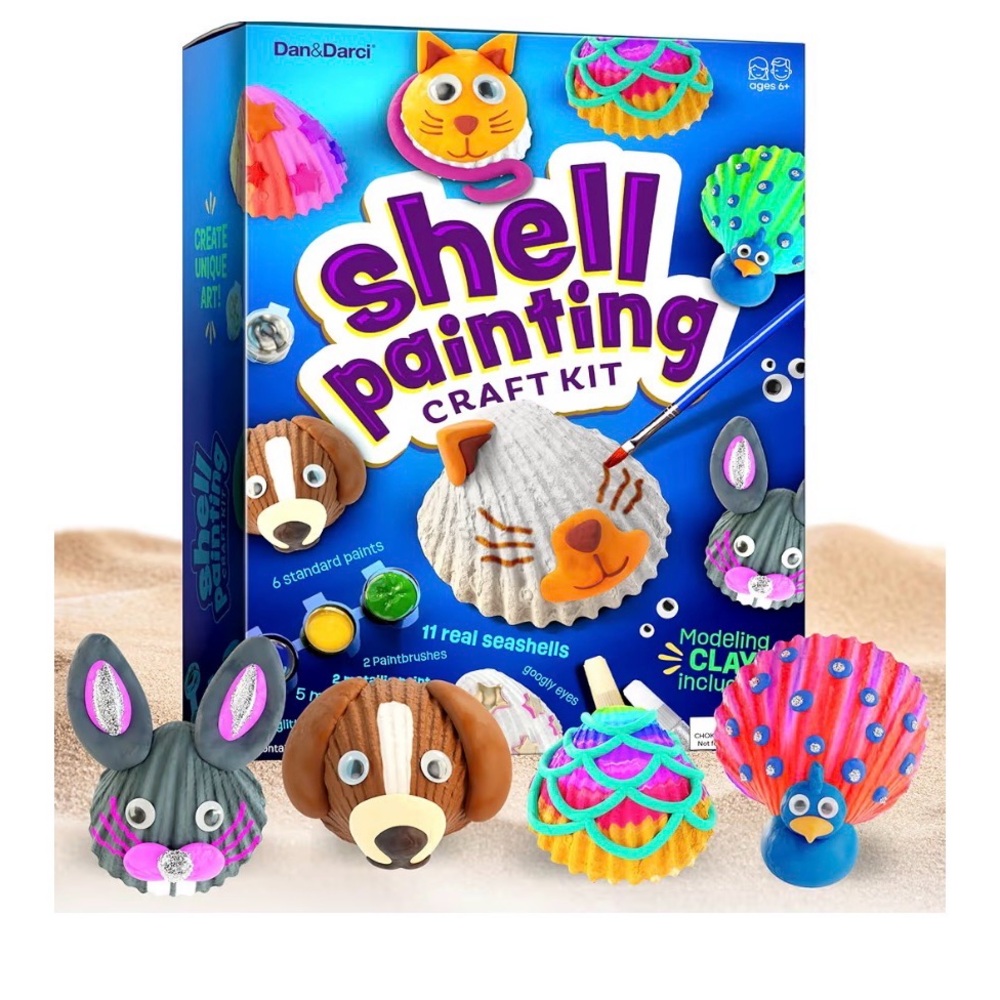 Shell Painting Craft Kit with Seashells set of 2!!